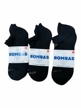COPY - COPY - Bombas Black Athletic Socks Cushioned Comfort set of 3